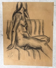 Jackie McElroy Charcoal Nude Drawing