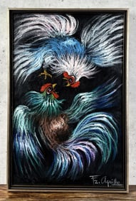 Aguillo Rooster Painting