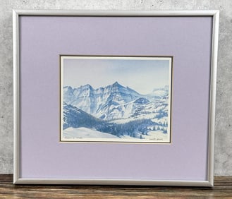 Walter Hook Rockies in Winter Print