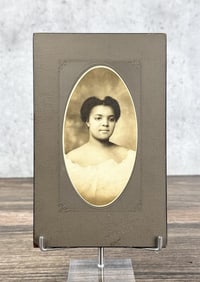 Identified African American Woman Cabinet Photo