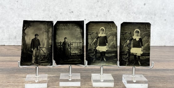 African American Family Tintype Photos