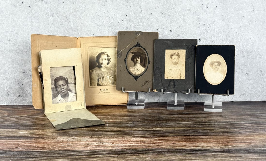 African American Women Cabinet Photos: Nice grouping. Largest is 4 3/4" by 6 3/4"