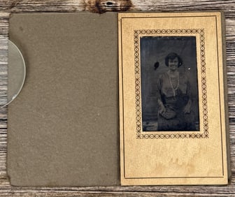 African American Woman Tintype Photo