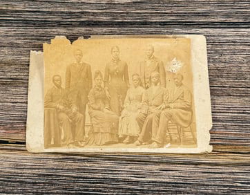 African American Family Cabinet Photo