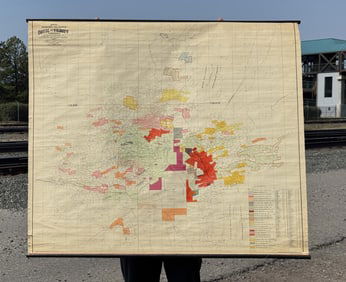 Butte and Vicinity Mining Claims Map Montana