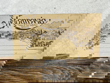 Monrovia California Fold Out Postcard