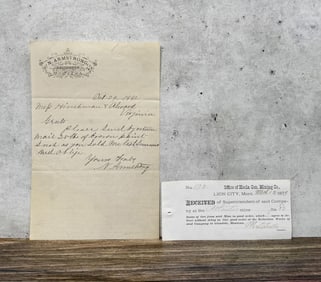 Hecla Mining Lion City Montana Territory Letter