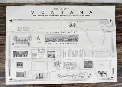 Historic Virginia City Montana Map