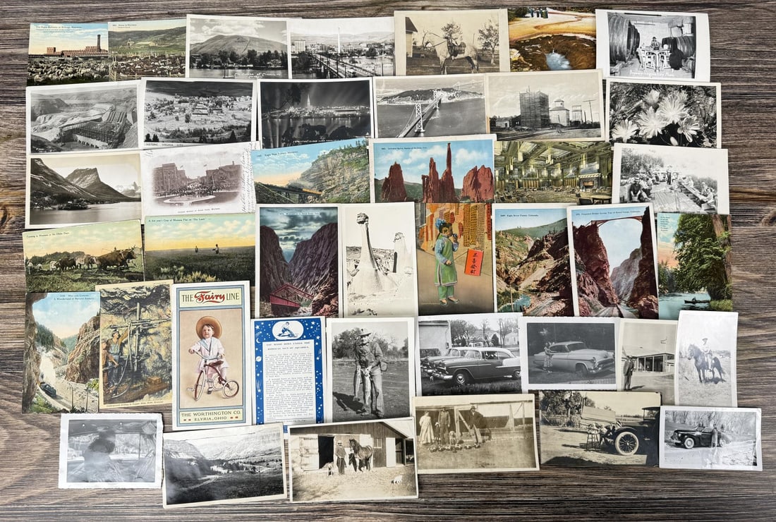 Collection of Antique Photos and Postcards: Nice grouping