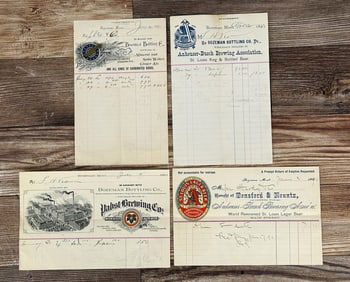 Bozeman Montana Bottling Co Beer Billheads