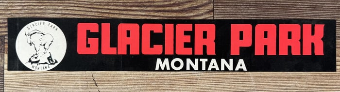 Glacier National Park Montana Bumper Sticker