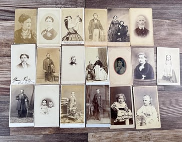 Collection of Antique CDV Photos