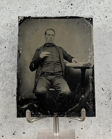 Antique Preacher Occupational Ambrotype Photo