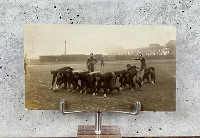 Early New Jersey Football Team RPPC Postcard