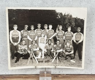 WW2 Negro League Baseball Team Photo Tapco Bombers