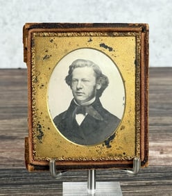 Antique Daguerreotype Photo Stately Gentleman