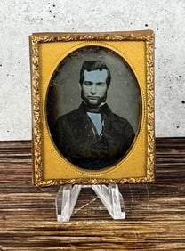 Antique Daguerreotype Photo Stately Gentleman