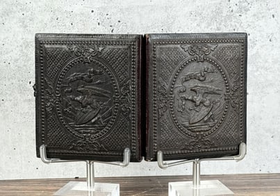 Antique Patriotic Ambrotype Daguerreotype Case