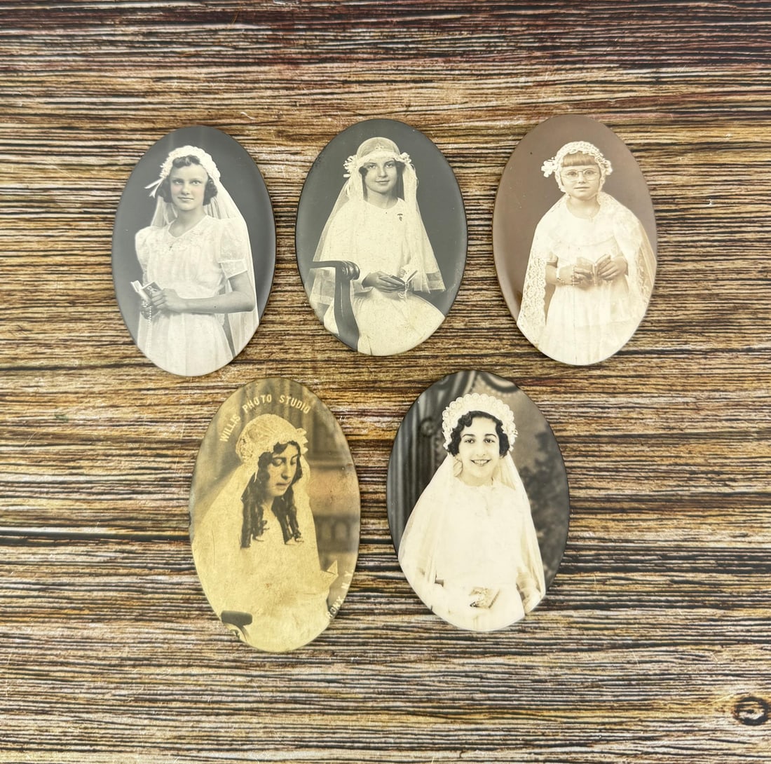 Collection of Celluloid Photo Pocket Mirrors (1 of 3)