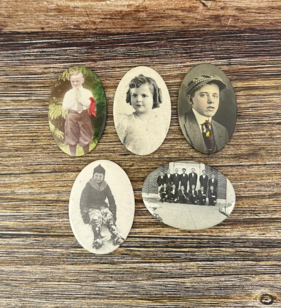 Collection of Celluloid Photo Pocket Mirrors (1 of 3)