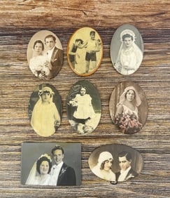 Collection of Celluloid Photo Pocket Mirrors