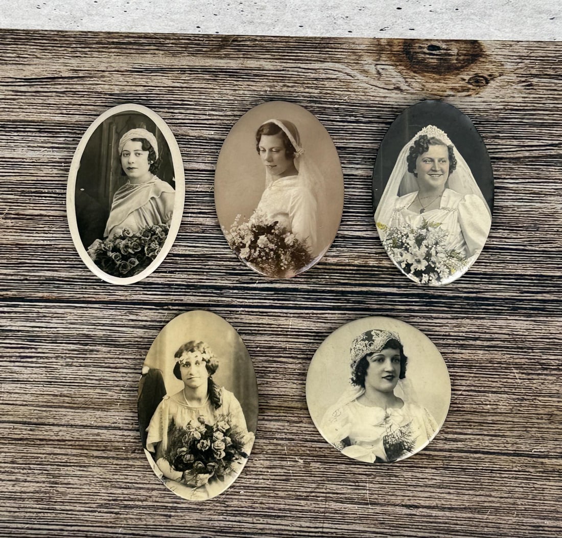 Collection of Celluloid Photo Pocket Mirrors (1 of 4)