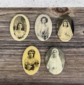 Collection of Celluloid Photo Pocket Mirrors
