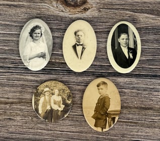 Collection of Celluloid Photo Pocket Mirrors