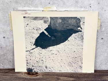 NASA Apollo 16 Lunar Soil Collection Photo