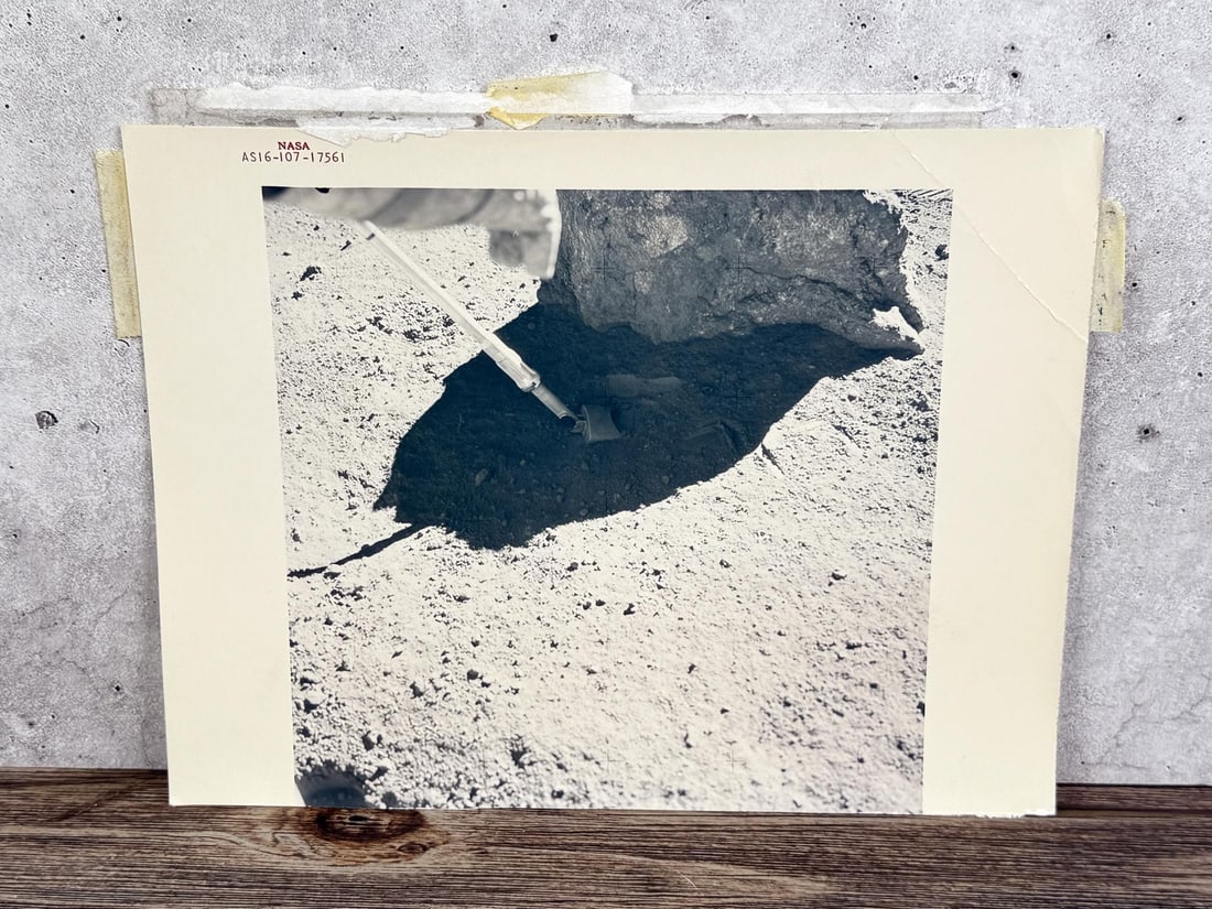 NASA Apollo 16 Lunar Soil Collection Photo (1 of 5)