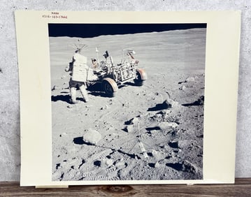 NASA Apollo 16 Lunar Rover Photo