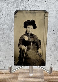 Identified Tintype Photo of Woman