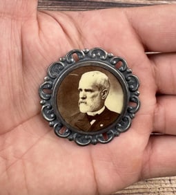 Celluloid Political Button Pin