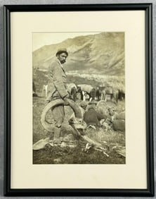 Colonel A.E. Stewart India Shikari Ibex Hunt Photo