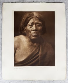 Edward Curtis Mat Stams Maricopa Photogravure