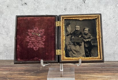 African American Mammy Tintype in Union Case