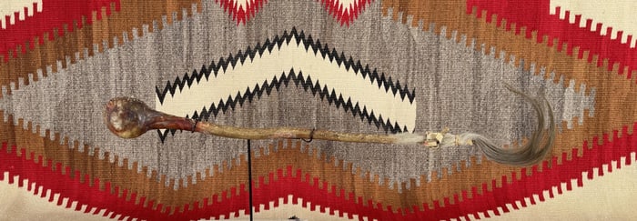 Antique Sioux Native American Indian War Club