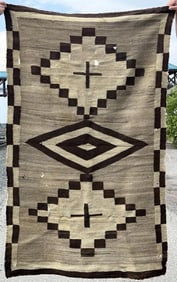 Navajo Indian Transitional Spider Woman Cross Rug
