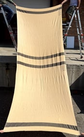 Rare Uncut Hudsons Bay Wool Double Trade Blanket