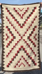 Navajo Indian Ganado Eye Dazzler Rug
