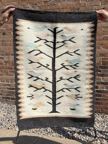 Mexican Navajo Indian Pattern Tree of Life Rug