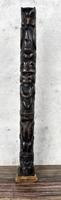 Antique Haida Northwest Coast Indian Totem Pole