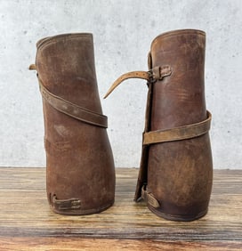WW1 WWI Colt Leather Cavalry Gaiters