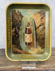 Yellowstone Whiskey Advertising Tray