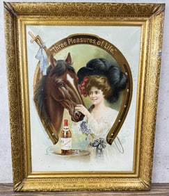 Yellowstone Whiskey Self Framed Tin Sign