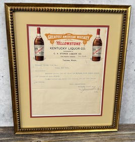 Yellowstone Whiskey Letterhead