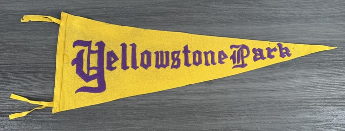 Yellowstone National Park Felt Souvenir Pennant