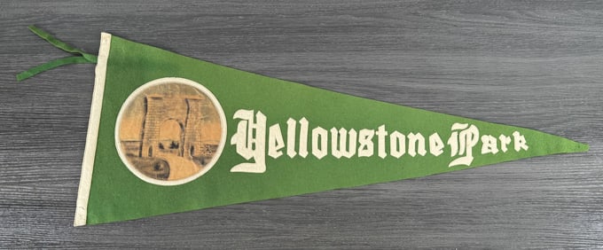 Yellowstone National Park Felt Souvenir Pennant