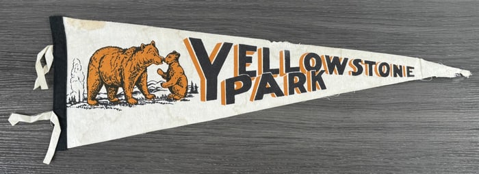 Yellowstone National Park Felt Souvenir Pennant