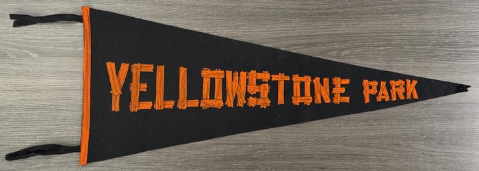 Yellowstone National Park Felt Souvenir Pennant